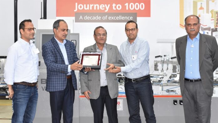 Bobst India reach milestone with 1,000th folder-gluer