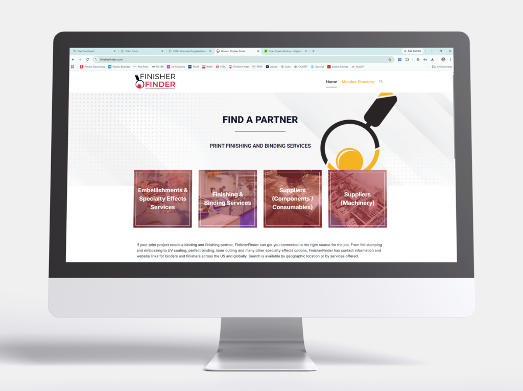 Finisher Finder website