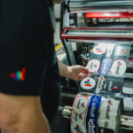 Wikoff Label On Press