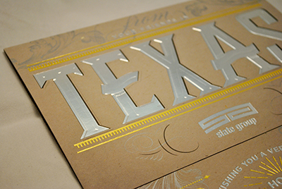 A Texas-Sized Holiday Card from Seidl’s Bindery