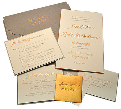 Wistful Wedding Bells – Haute Papier Invitation Combines Culture and Class