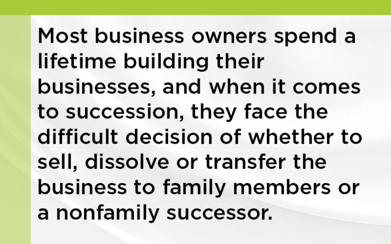 What Can a Valuation Expert Do for Your Succession Plan?